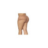 Shorty grande taille en dentelle couleur taupe 